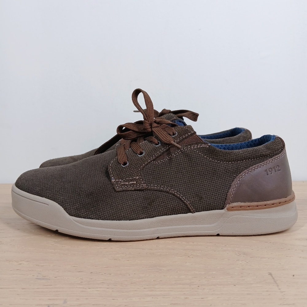 Nunn Bush SmartScent Brown Leather Casual Lace-Up Sneakers 1053